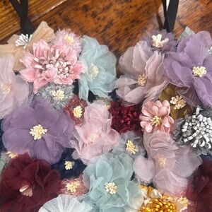 Pink and Blue Floral Tank Top with Sheer Elegance